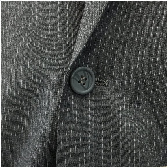 Combatant Mens Suit 2 Piece Set Size 42L Slim Jacket‎ Blazer Pants Wool 2 Button - Picture 5 of 16
